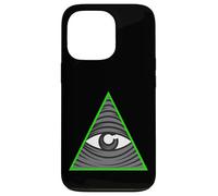 Custodia per iPhone 13 Pro Simbolo occulto della piramide dell'occhio che vede tutto
