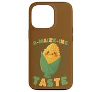 Custodia per iPhone 13 Pro Simpatico design A-MAIZE-ING Gusto Corn Pun Foodie