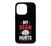 Custodia per iPhone 13 Pro Simple Funny gym workout quote My brain Hurts