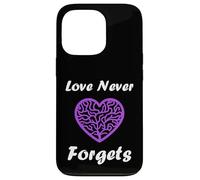 Custodia per iPhone 13 Pro Simple purple quote alzheimer's love never forgets