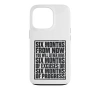 Custodia per iPhone 13 Pro Six Months From Now Either Have Excuses Or Progress Motivate