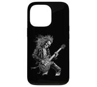 Custodia per iPhone 13 Pro Skeleton Guitar Guy Rock And Roll Band Rock On