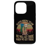 Custodia per iPhone 13 Pro Sloth Hiking Team We Will Get There When We Get There Shirt
