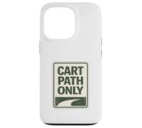 Custodia per iPhone 13 Pro Solo percorsi di carrello Primi tee nervosismo Scherzi pubblici sulla società di golf