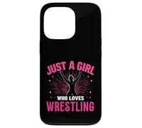 Custodia per iPhone 13 Pro Solo una ragazza che ama il wrestling, Wrestler Girl