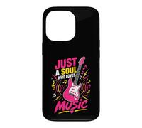 Custodia per iPhone 13 Pro Solo un'anima che ama la chitarra musicale