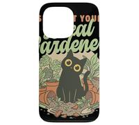 Custodia per iPhone 13 Pro Sostieni il tuo gatto amante delle piante botaniche del giardiniere locale