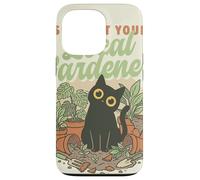 Custodia per iPhone 13 Pro Sostieni il tuo gatto amante delle piante botaniche del giardiniere locale