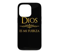 Custodia per iPhone 13 Pro Spagnolo, Espanol Design religioso Dios es mi Fuerza