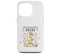 Custodia per iPhone 13 Pro Special Needs Mom Autism Caregivers Cute Mama Duck