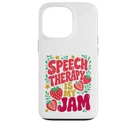 Custodia per iPhone 13 Pro Speech Therapy is My Jam Boho Floral | SLP Speech Therapist