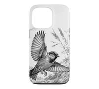 Custodia per iPhone 13 Pro Spetebo volante disegnato con arte in natura