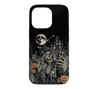 Custodia per iPhone 13 Pro Spooky Szn Zombie Girl Selfie Trucco O scherzetto Halloween