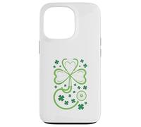 Custodia per iPhone 13 Pro St Patrick's Day Nurse Doctor Stethoscope Shamrock RN MD