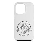 Custodia per iPhone 13 Pro Stampa fronte e retro Christian Faith Can Move Mountains