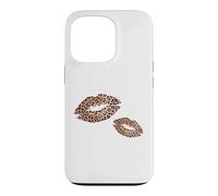 Custodia per iPhone 13 Pro Stampa leopardata Labbra Graphic Bold Cheetah Bocca Bacio Donna