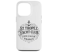 Custodia per iPhone 13 Pro Stampa nera vintage di St. Tropez Yacht Club