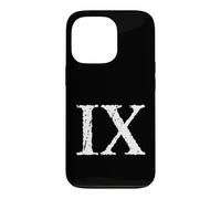 Custodia per iPhone 13 Pro Stampa numero romano 9 IX ~ Nove
