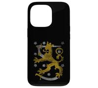 Custodia per iPhone 13 Pro Stemma Finlandia Finlandia Bandiera Finlandese Vintage Distressed