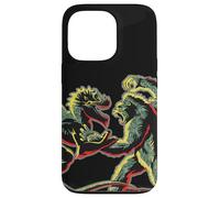 Custodia per iPhone 13 Pro Stencil Mash Geek tra King Kong Skull Island e Gaw MonsterVerse