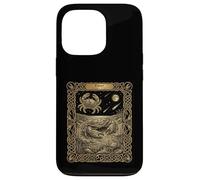 Custodia per iPhone 13 Pro Stile della carta dei tarocchi dell'oroscopo dello zodiaco del cancro