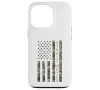 Custodia per iPhone 13 Pro Strait Watch USA American Flag Camouflage Distressed Style