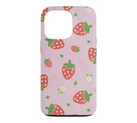 Custodia per iPhone 13 Pro Strawberry Floral Garden Cottagecore Aesthetic