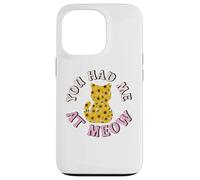 Custodia per iPhone 13 Pro Sunflowers Cat Lovers You Had me At Meow