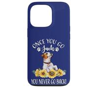 Custodia per iPhone 13 Pro Sunflowers JRT Dog Lover Once You Go Jack Never Back