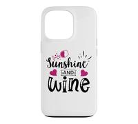 Custodia per iPhone 13 Pro Sunshine & Wine Book Club Merch,Read Between the Wines Women