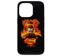 Custodia per iPhone 13 Pro Superman Man On Fire