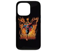 Custodia per iPhone 13 Pro Superman Through the Fire