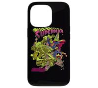 Custodia per iPhone 13 Pro Superman Versus Metallo Blacklight