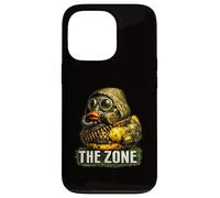 Custodia per iPhone 13 Pro Survival Duck Maschera antigas Graphic Post Apocalyptic Gaming