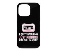 Custodia per iPhone 13 Pro Swearer, I Quit Swearing Just Kidding Potty Mouth