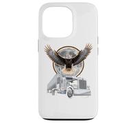 Custodia per iPhone 13 Pro T-shirt Truck Driver Trucker Da Uomo Dad Big Rig American