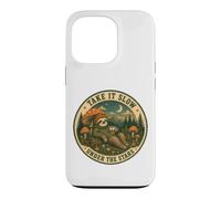 Custodia per iPhone 13 Pro Take It Slow Under The Stars Bradipo Fungo Camping
