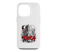Custodia per iPhone 13 Pro Tara Dea buddista Lotus Moon Phases Meditazione