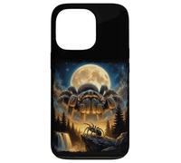 Custodia per iPhone 13 Pro Tarantola Gigante Luna Dark Fantasy Ragno Grafica