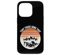 Custodia per iPhone 13 Pro Tenda There Done Haking Retro Tramonto Montagna Campeggio All'aperto