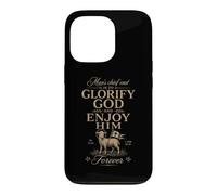 Custodia per iPhone 13 Pro Teologia riformata Glorifica Dio Christian Westminster Citazione