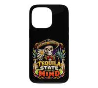 Custodia per iPhone 13 Pro Tequila State of Mind Sugar Skull Fiesta Bere Umorismo