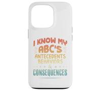 Custodia per iPhone 13 Pro Terapista ABA divertente - Conosco il mio ABC
