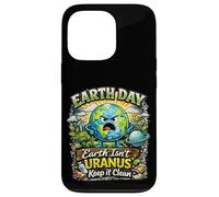 Custodia per iPhone 13 Pro Terra Isnt Urano Keep It Clean Funny Earth Day