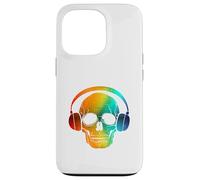 Custodia per iPhone 13 Pro Teschio DJ disc Jockey