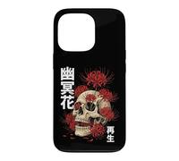 Custodia per iPhone 13 Pro Teschio Giglio Ragno Giapponese Giappone