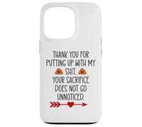 Custodia per iPhone 13 Pro Thank You for Putting Up With My Shit Work Funny Coworker