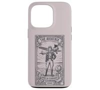 Custodia per iPhone 13 Pro The Aviatrix Tarocco Card, Vintage Female Pilot Aviation regalo