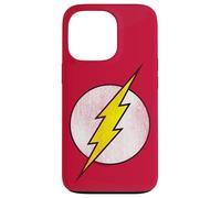 Custodia per iPhone 13 Pro The Flash Logo Distressed White & Yellow