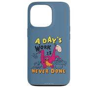 Custodia per iPhone 13 Pro The Flintstones Dino A Day's Work Is Never Done